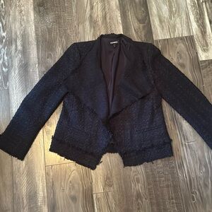 Express Tweed Navy Blazer Jacket